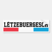 Lëtzebuergesch Bumpersticker (Voorkant)