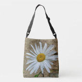 Leucanthemum bloeit over de hele Canvas tas (Achterkant)