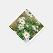 Leucanthemum bloeit papieren servetten (Hoek)