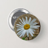 Leucanthemum Bloom Badge Ronde Button 5,7 Cm (Voorkant /achterkant)