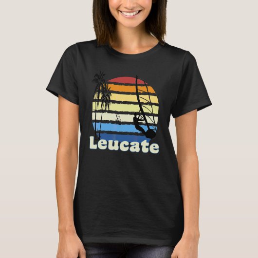 Leucate Frankrijk Windsurfen Windsurf Strand T-shirt (Voorkant)