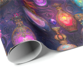 Leuchtend und Geheimnisvoll. Parfüm zu verschenken Cadeaupapier