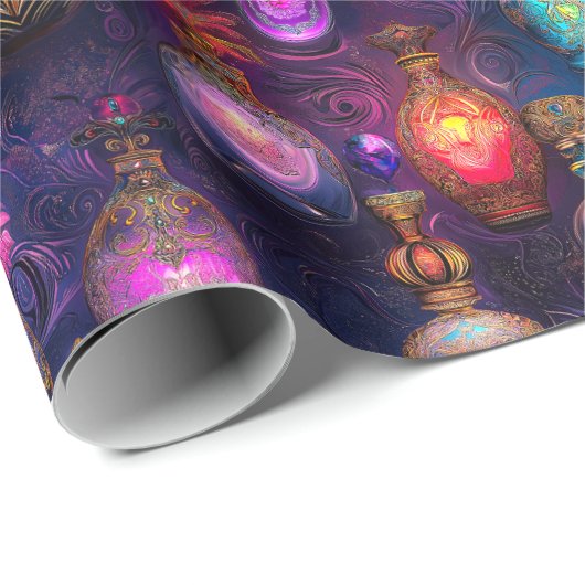 Leuchtend und Geheimnisvoll. Parfüm zu verschenken Cadeaupapier (Rol Hoek)