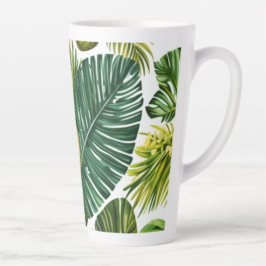 Leuchtende Orangengarten-Melodie Latte Mok (Rechts)