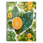 Leuchtende Orangengarten-Melodie Notitieboek (Voorkant)