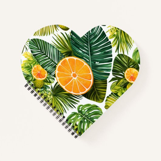 Leuchtende Orangengarten-Melodie Notitieboek (Voorkant)