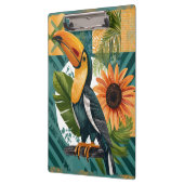 Leuchtender Tukan in tropischer Harmonie Klembord (Links)