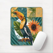 Leuchtender Tukan in tropischer Harmonie Muismat (Met muis)