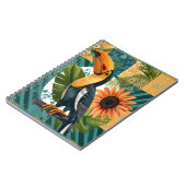 Leuchtender Tukan in tropischer Harmonie Notitieboek (Linkerzijde)