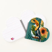 Leuchtender Tukan in tropischer Harmonie Notitieboek (Binnen)