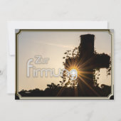 Leuchtendes Kreuz zur Firmung Kaart (Voorkant)