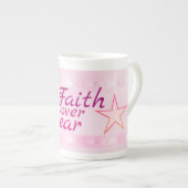 leuchtendes Rosa Porzellantasse Porselein Kop (Voorkant rechts)