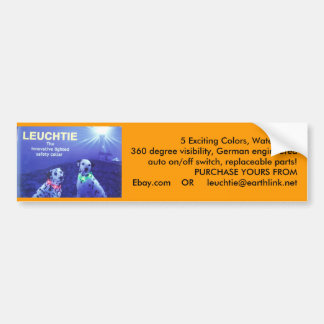 LEUCHTIE Lichte Dog Collar Bumpersticker