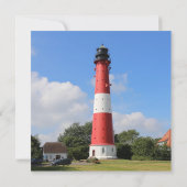 Leuchtturm auf Insel Pellworm im Sommer (Achterkant)