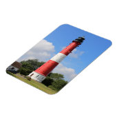 Leuchtturm auf Insel Pellworm im Sommer Magneet (Linkerzijde)