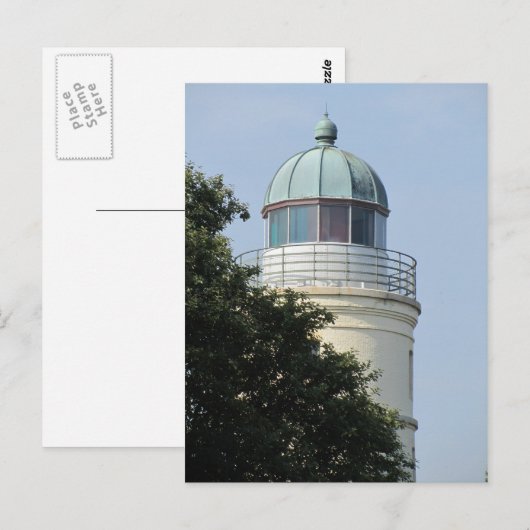 Leuchtturm Insel Kegnaes Briefkaart (Voorkant / Achterkant)