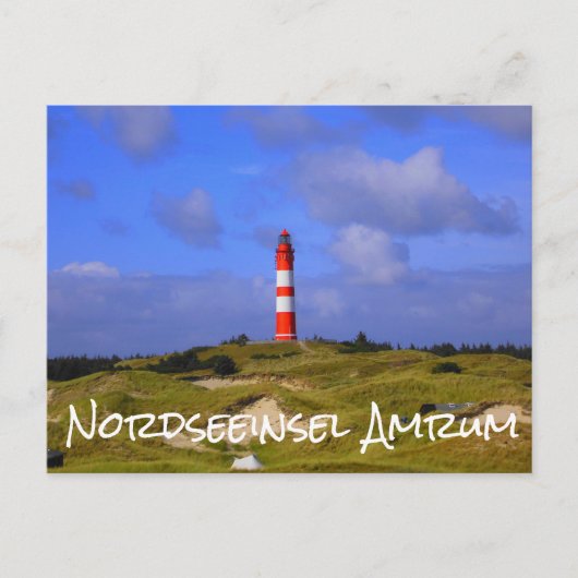 Leuchtturm, Nordseeinsel Amrum Briefkaart (Voorkant)