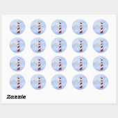 Leuchtturm ronde sticker (Vel)