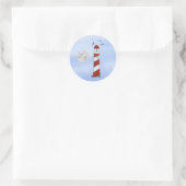 Leuchtturm ronde sticker (Tas)