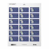 Leuchtturm und Schiff Adressaufkleber Etiket (Full Sheet)