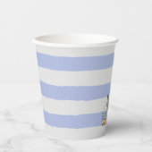 Leuchtturm und Steifen   Pappbecher Papieren Bekers (Voorkant)