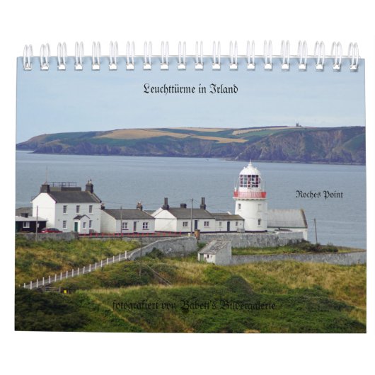Leuchttürme in Irland Kalender (Achterkant)