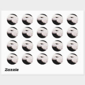 Leucistic Ball Python Ronde Sticker (Vel)