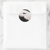 Leucistic Ball Python Ronde Sticker (Tas)