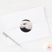 Leucistic Ball Python Ronde Sticker (Envelop)