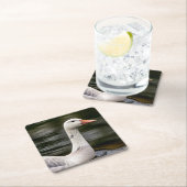 Leucistic Canadian Goose Kartonnen Onderzetters (Insitu)