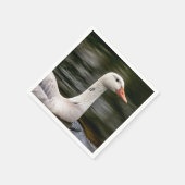Leucistic Canadian Goose Servetten (Hoek)