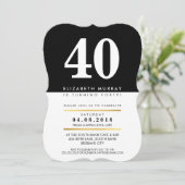 LEUFTIJD NUMMER cool nep goud folie 40STE 40 UITNO Kaart (Staand voorkant)