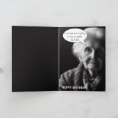 Leugen over je leeftijd, gelukkige verjaardag kaart (Binnen)