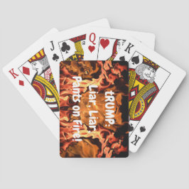 Leugenaar, leugenaar, broek in vuur en vlam! (woor pokerkaarten