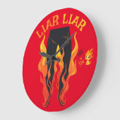 Leugenaar, leugenaar, broek staat in brand grote klok (Hoek)