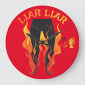 Leugenaar, leugenaar, broek staat in brand grote klok (Voorkant)