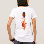 Leugenaar, leugenaar, broek staat in brand t-shirt (Achterkant)