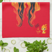 Leugenaar, leugenaar, broek staat in brand theedoek (Gevouwen)