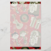 leugenachtige vette vuren briefpapier (Voorkant)