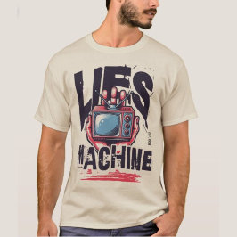 Leugenmachine  TV Koele grote tekst Modern T-shirt
