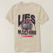 Leugenmachine TV Koele grote tekst Modern T-shirt (Design voorkant)