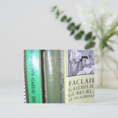 Leugh's a'Ghàidhlig Briefkaart (Staand voorkant)