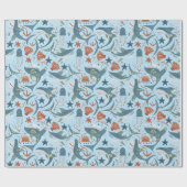 Leuk 1e 2e 3e Jongen Verjaardag Haai Zee Patroon Cadeaupapier (Vlak)