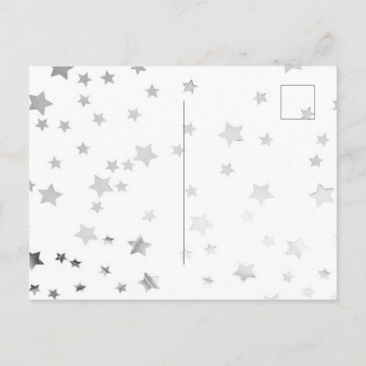 Leuk 50e Black White Red Fox Star Foxy Verjaardag Uitnodiging Briefkaart (Achterkant)