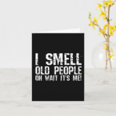 Leuk 50e verjaardag Gag Gift Ik ruik oude mensen o Kaart (Gele Bloem)