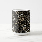 Leuk 50e verjaardagsfeestje gepersonaliseerd monog magische mok (Midden)