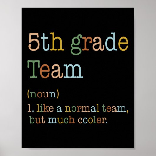 Leuk 5e klas team zoals normaal maar koeler terug  poster (Voorkant)