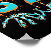 Leuk 67 Meme Halloween Skelet Hand Geest Poster (Hoek)