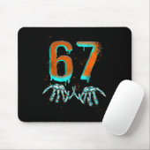 Leuk 67 Meme Halloween Skelet Muismat (Met muis)