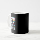 Leuk 6 7 Zes Zeven Meme Koffiemok (Voorkant links)